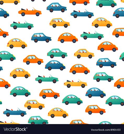 Car Seamless Pattern Royalty Free Vector Image