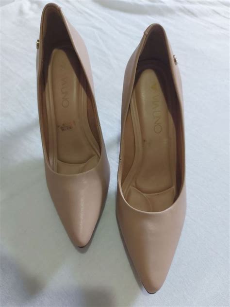 Scarpin Nude Via Uno Sapato Feminino Via Uno Nunca Usado Enjoei