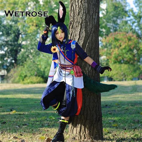 Wetrosegenshin Impact Sumeru Tighnari Cosplay Costume Light Line Game