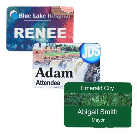 Full Color Magnetic Name Badges | Willamette Valley Awards