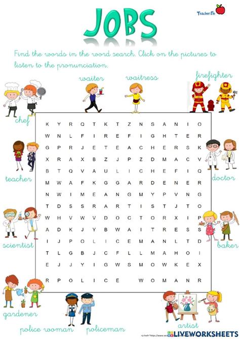 Jobs And Occupations Online Exercise For 1º O 2º Primaria You Can Do