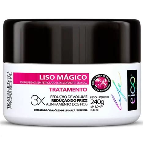 Kit Eico Life Liso Mágico Essentials Beleza na Web