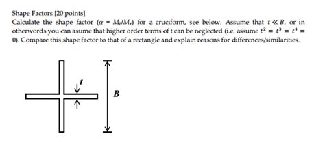 Calculate The Shape Factor Alpha Mpmy For A