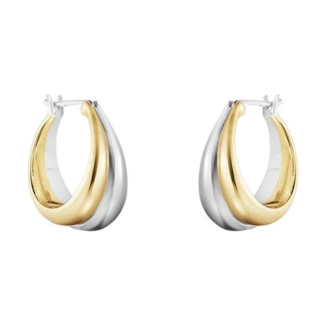 Curve Rh Ngen Silver Guld Georg Jensen Fri Frakt