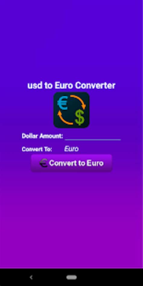 Usd To Euro Converter Us Dollar To Euro Apk For Android Download