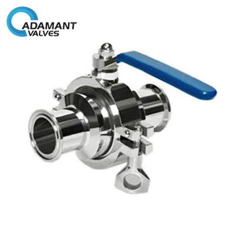 Sanitary Cavity Filled Ball Valve With Manually Operated Adamant Valves