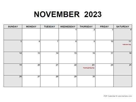 November 2024 Calendar Printable