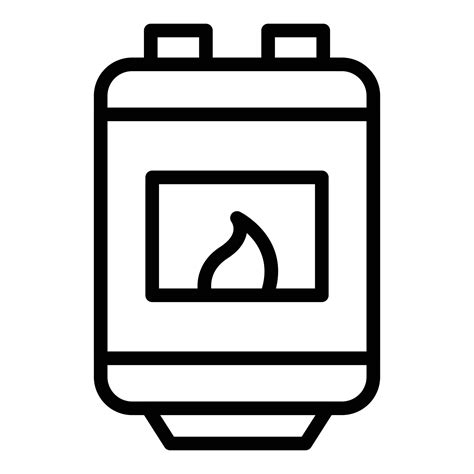 Warm Gas Boiler Icon Outline Vector Electric System 14984283 Vector