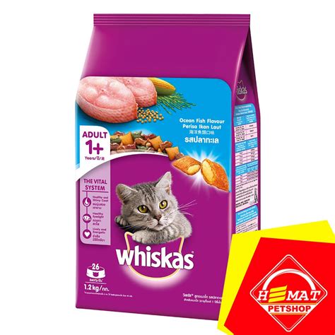 Jual Whiskas Adult Ocean Fish 1 2 Kg Makanan Kucing Fresh Pack Shopee