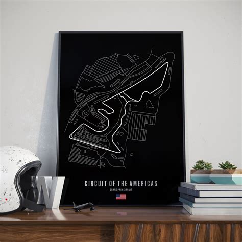 Circuit of the Americas Map Poster - Etsy