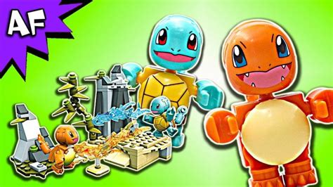 Mega Construx Pokémon SQUIRTLE VS CHARMANDER Speed Build Lego videos