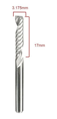 Fresa Helicoidal Corte Mm X Mm Pvc Mdf Acm Cnc Router