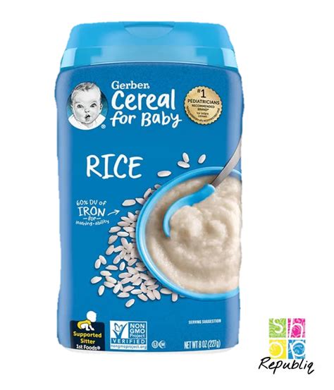 Gerbers Baby Cereal St Foods Oatmeal Grain Grow Oatmeal Single