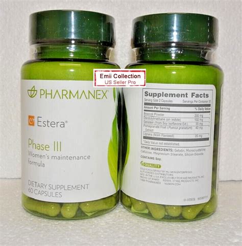 Nu Skin Nuskin Pharmanex Estera Phase Iii Phase Women S Formula