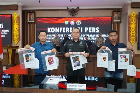 Polda Kaltim Gelar Perss Rilis Kasus Dugaan Ujaran Kebencian