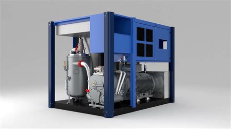 New To Kw Lubricated Screw Air Compressors Animation From