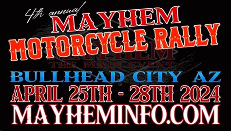 Bullhead River Run Mayhem Motorcycle Rally Circut Main Event