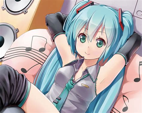 Hatsune Miku Superstar Green Eyes Anime Anime Girl Vocaloids Long