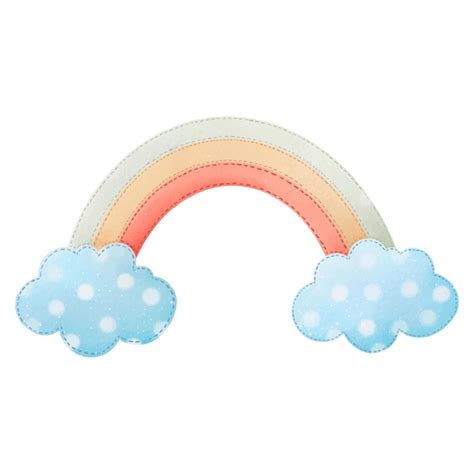 Illustration Mignonne Avec Arc En Ciel Et Nuage Illustration Aquarelle