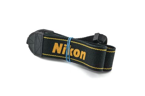 Nikon Black And Yellow Fabric Neck Strap Kamerastore