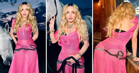 Madonna Esbanja Sensualidade Lingerie Mostra E Vestido Transparente Celebridades Monet