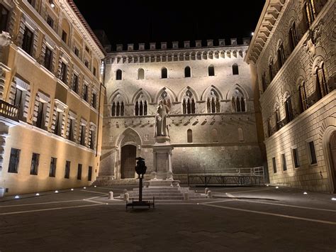 Headquarters Of Banca Monte Dei Paschi Di Siena The Oldest Bank In The