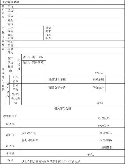 合同会签表格式20120222·word文档在线阅读与下载无忧文档