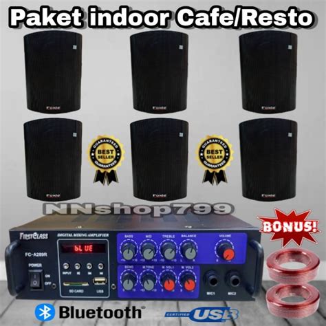 Jual Paket Sound Cafe Resto Speaker Indoor Isi 6 Shopee Indonesia