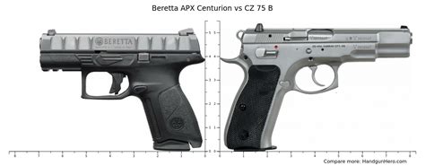 Beretta APX Centurion Vs CZ 75 B Size Comparison Handgun Hero