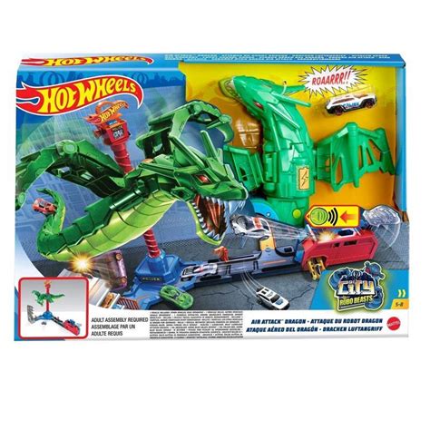 Wahl Mattel Hot Wheels City Drachen Luftangriff Spielset Gjl Spar Toys