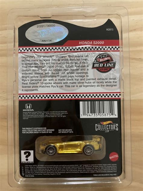 Hot Wheels Rlc Honda S Rui Asada Hobbies Toys Toys Games On Carousell