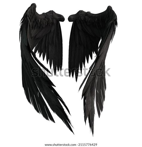 Pair Isolated White Angel Style Wings Stock Illustration 2115776429