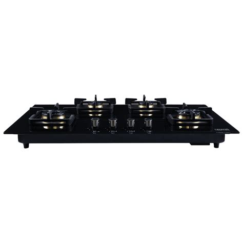 Buy Croma AG1510 Toughened Glass Top 4 Burner Automatic Hob (Black ...