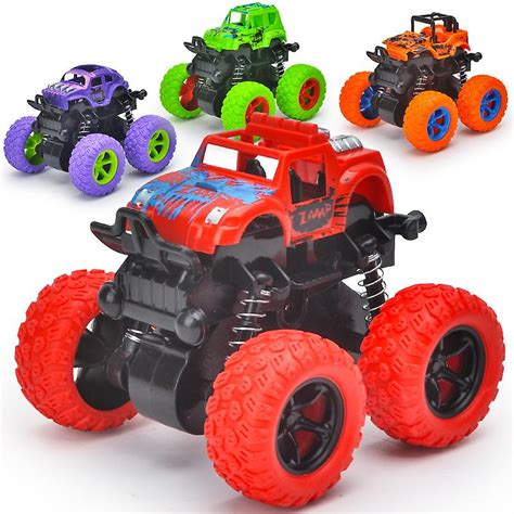 Mini 4wd Truck Toy 4 Ruedas Monster Truck Stunt Car Niños Juguetes