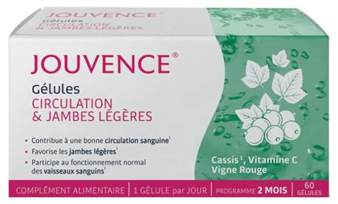 Jouvence Gélules Circulation et Jambes Légères 60 Gélules