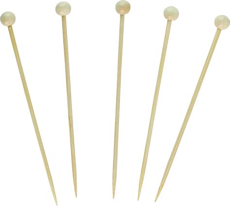 Amazon Plasticpro Cocktail Picks Bamboo Toothpicks With Ball End