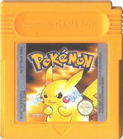 Pokemon Yellow Version Special Pikachu Edition Unboxed Used EBay