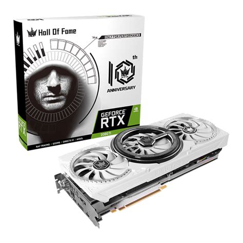 Vga การ์ดแสดงผล Galax Geforce Rtx 2080ti Hof 10th Anniversary Edition 11gb Gddr6