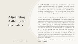 Insolvency Resolution Process Of Guarantors Under IBC PPT