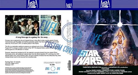 Star Wars 4K77 Custom Blu Ray Cover - Etsy