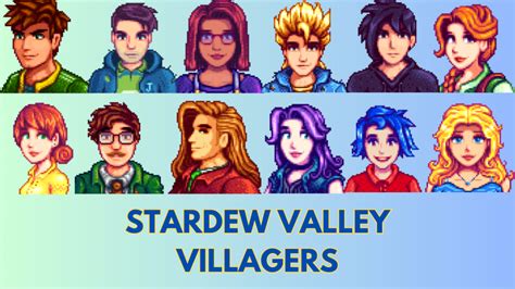 List Of Stardew Valley Villagers Characters And Marriage Candidates