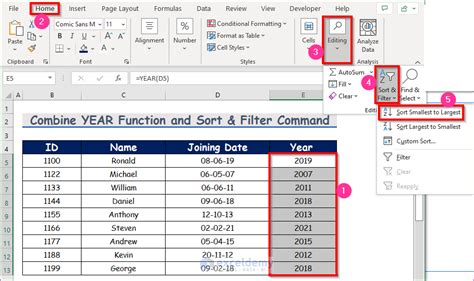 How To Sort Dates In Excel By Year 4 Methods Exceldemy