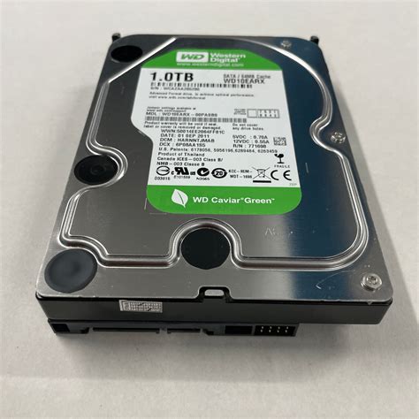 WD Caviar Green 1TB 3.5" SATA HDD 5400 RPM 6Gb/s 64MB Cache Hard Drive ...