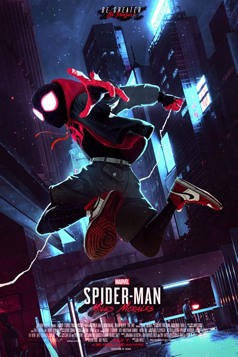 Miles Morales Spiderman Poster - Skenoxdesigns : r/Spiderman