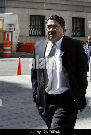 Raj Rajaratnam, former head of the Galleon Group hedge funds, leaves Federal Court in New York ...