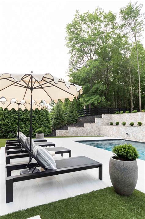 Hamptons Style Pool Reveal - Kelley Nan