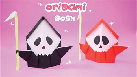 Origami Ghost Step By Step Easy Instructions Youtube