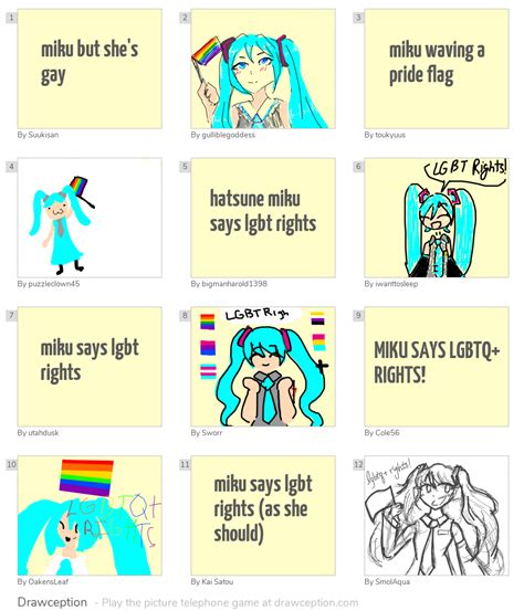 Miku But She S Gay Drawception