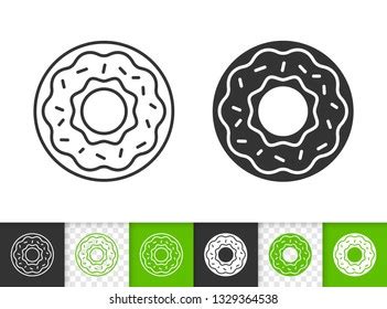 Black White Sketchy Donuts Sprinkles On Stock Vector Royalty Free