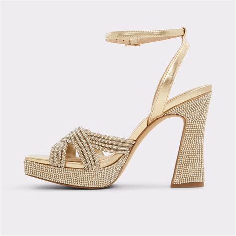 Glimma Gold Womens Platform Sandals Aldo Canada